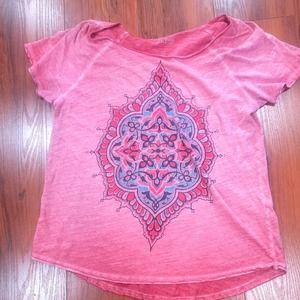 Lucky Brand off the shoulder tshirt sz large